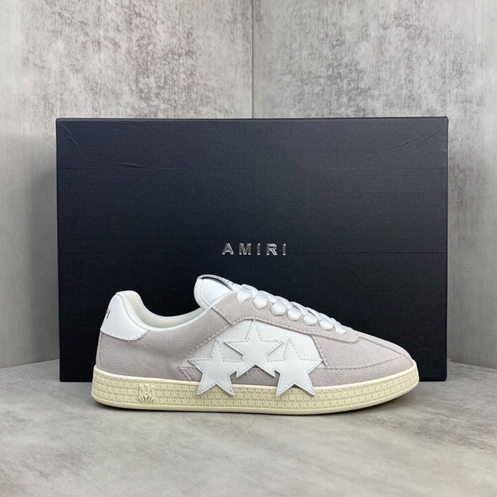 Amiri Men's Grey Contrast Star Patch Sneakers